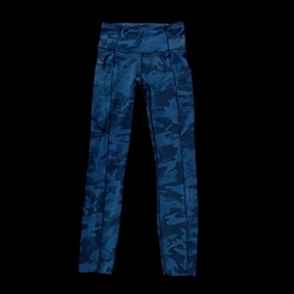 Lululemon Womens Size 2 Fast Free Tight II 25" Non-Reflective Nulux Gray Camo - Picture 7 of 16